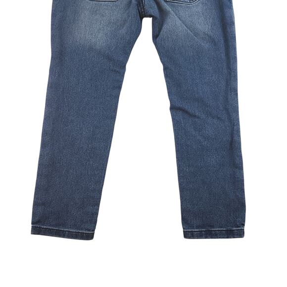 Gap Jeans Kids XS Stretch Slim Denim Elastic Waist Dark Wash Faded Drawstring - Picture 5 of 11